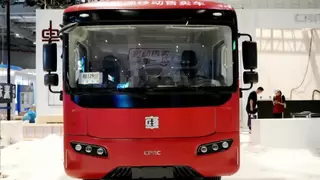 中车“鲸锐”移动售卖车亮相工博会