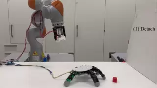 瑞士联邦理工学院开发出双模态机械臂，机械手可以和臂分离 扩大抓取范围