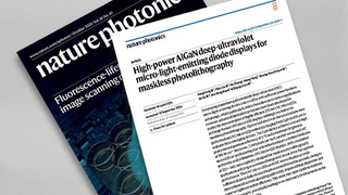 思坦科技助力深紫外Micro-LED显示无掩膜光刻技术荣登Nature Photonics