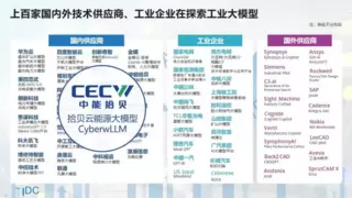 中能拾贝：IDC报告中的工业大模型新秀，拾贝云CyberwLLM领跑行业