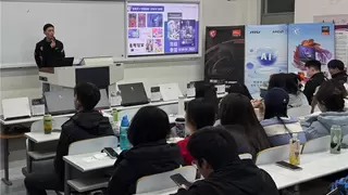 微星笔记本携手AMD走进北方工业大学，AIPC趋势发展讲座分享