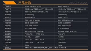 九鲨发布旗舰级JF800系列散热器：全塔散热器中的性能王者！
