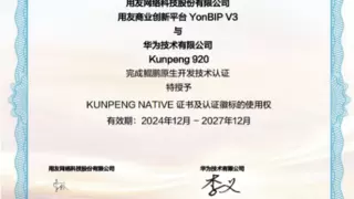 用友BIP联合华为完成鲲鹏原生开发技术认证，加速信创发展！