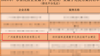 致景科技入选2024年广东省民营企业数字产业化及产业数字化优秀案例