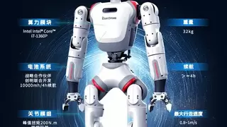 软通动力首款具身智能人形机器人天鹤C1发布