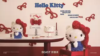 情人节攻略 | 野兽派 Hello Kitty 联名创意永生花