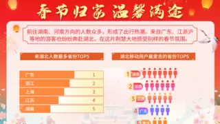 湖北移动春节大数据：省外1408.3万人次在“鄂”欢喜过大年