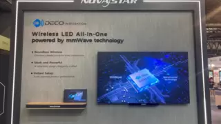 毫米波无线连接LED一体机亮相ISE2025 加速实现“大、薄、美”