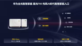 华为面向全球发布业界首款AI内生的FTTR解决方案-华为全光智慧家庭星光F60