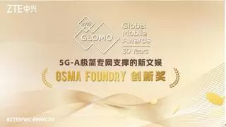 中兴通讯5G-A极简专网方案荣获2025年GLOMO “GSMA Foundry创新奖”