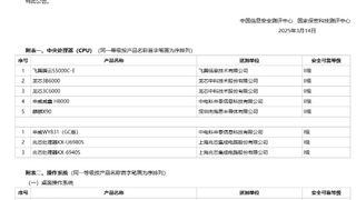 首批安全可靠测评结果公布：天翼云、麒麟软件获安全可靠等级Ⅰ级