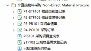 勤哲Excel服务器自动生成非直接物料采购管理系统