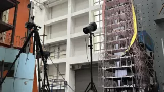 DIC非接触光学测量系统用于土木结构加载变形与振动监测试验