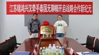 锦鸿兴汉×无聊椰：深化战略合作，引领椰产业全链升级