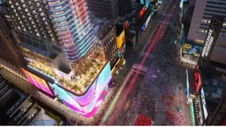 纽约TSX百老汇1800㎡巨幕 | 三思LED硬核科技打造沉浸式娱乐新地标