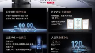 旗舰级大空间净化专家：华为720智能空气净化器3pro增强版正式开售