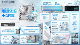 打造2025高颜值桌搭 华硕B850/B650E主板装机优选