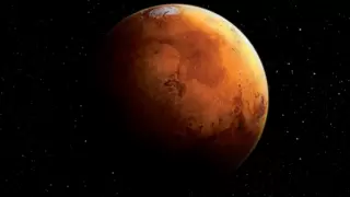 欧罗巴快船探测器拍摄到火星炫酷热成像图