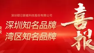 硕日新能荣膺“湾区知名品牌”，蝉联“深圳知名品牌”称号