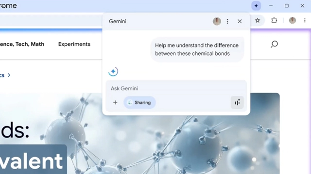 谷歌Gemini人工智能助手即将登陆Chrome