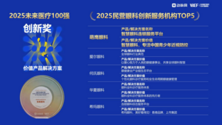 萌鹰眼科荣获2025未来医疗100强创新奖——民营眼科创新服务机构TOP5！