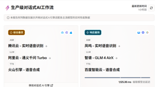 声网上线全球首个 AI 模型评测平台（对话式） 提供级联 ASR+LLM+TTS 横向测评