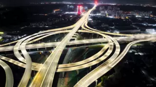 三思创新低位照明技术点亮济南零点立交工程！