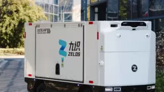 九识无人车海东市上路试运行 助力西北智慧物流标杆城市建设