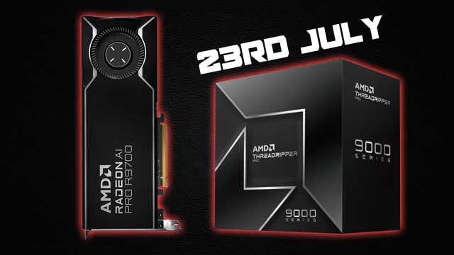 AMD宣布Radeon AI PRO R9700显卡和Threadripper PRO 9000 WX处理器将于7月23日同步上市