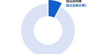 中国边缘公有云市场独立边缘云份额，白山云第一！