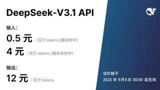 DeepSeek-V3.1 发布，迈向 Agent 时代的第一步