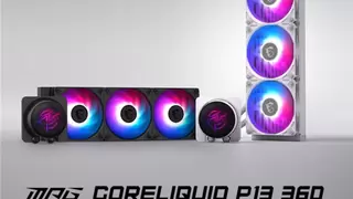 微星P13冰曜水冷首发：2.1寸屏+隐藏走线，重新定义散热美学