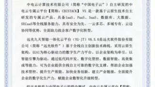 共建数智新生态，远光软件携手中国电子云完成产品兼容互认证