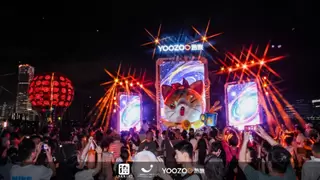 第二届上海国际光影节开幕 游族网络大型光影互动装置火爆亮相主会场