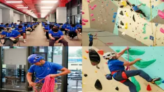 “岩壁芭蕾”展风采 四川技能大赛—四川省第五届体育行业职工 职业技能竞赛（社会体育指导员攀岩） 圆满落幕