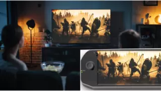 随时随地在大屏幕上畅玩游戏：将便携式游戏机连接到支持 HDMI® 技术的高清电视