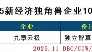 构建普惠算力新范式 九章云极入选2025新经济独角兽百强