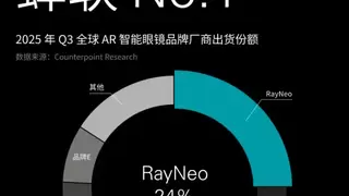 蝉联全球AR智能眼镜销量第一！雷鸟创新Q3海外增长近四倍