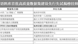 杭州语料库发布首批50个高质量数据集！
