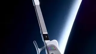 吴晓波试玩的TemPolor智能吉他参展CES 2026