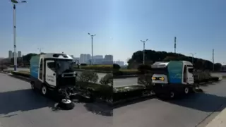 库萨星筠无人清扫机器人落地马鞍山，一键开启绿色与高效兼得的智慧环卫时代