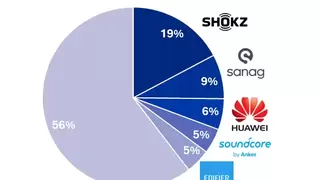 Shokz韶音加冕全球“双冠王”：2557件专利，炼成19%的市场份额