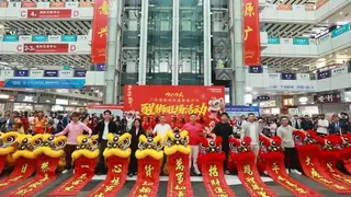 190头醒狮齐舞贺新程 广州国际轻纺城以非遗之声奏响产业新春号角