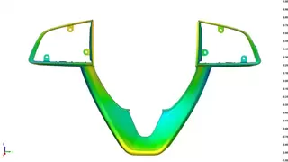 汽车精密结构件全尺寸检测使用高精度3D扫描，事半功倍！