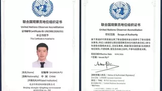 中国环保科技专家付顺坤荣膺联合国观察员