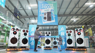 海信全家筒·棉花糖U7S迎万台交付时刻！首创全场景热泵洗护站 定义家庭洗护新标准