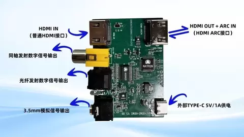 纳祥科技HDMI视频输入+ARC回传数字音频解码器方案，国芯实现影音同步分离