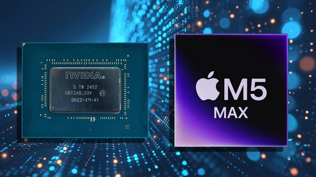 RTX 5090 移动版碾压 M5 Max：生成速度最高快 1.3 倍，但大模型面前光环褪色