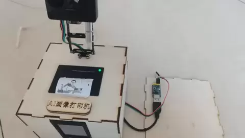 上海智位机器人开发者项目分享：基于行空板 M10 与二哈识图 2 搭建 AI 画像打印机