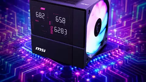 微星MPG COREFROZR AP15双塔风冷开售，带数显的“六边形”风冷